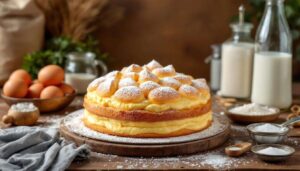 Torta nua italienne : la recette de ce gâteau texture nuage avec de la crème pâtissière - un délice