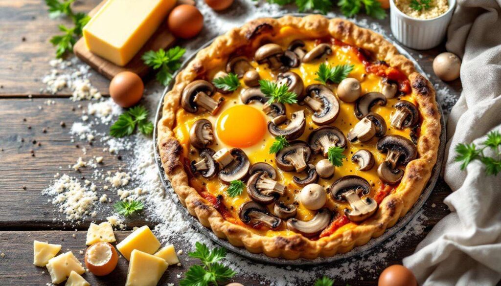Tout le monde me demande la recette de cette tarte aux champignons ! Découvrez comment la préparer...