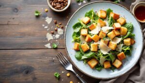 Julie Andrieu partage sa recette de salade césar parfaite pour la saison et c'est un 10/10 !