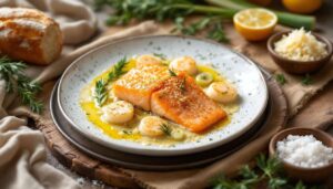 Ce gratin de Noël saumon et Saint‑Jacques fera l’unanimité : onctueux, savoureux, et parfait pour un dîner festif
