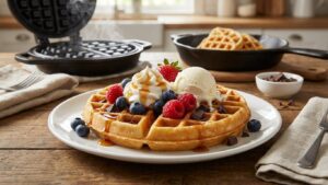 Gaufres maison pour le goûter : pâte moelleuse et garnitures gourmandes