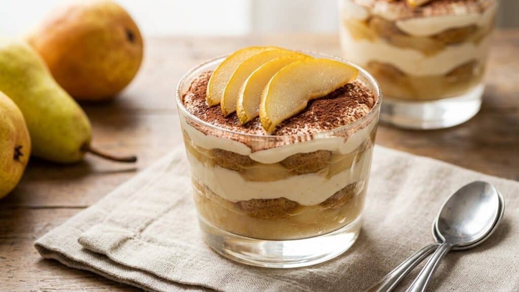Tiramisu à la poire : une variante gourmande du dessert italien