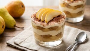 Tiramisu à la poire : une variante gourmande du dessert italien